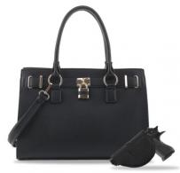 Jessie & James Dina Concealed Carry Lock and Key Satchel - Black