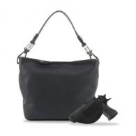 Jessie & James Lydia Lock and Key Hobo Shoulder Bag - Black
