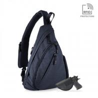 Jessie & James Peyton Sling Shoulder Concealed Carry Backpack - Navy