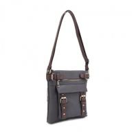 Jessie & James Hannah Concealed Carry Lock and Key Crossbody - Grey