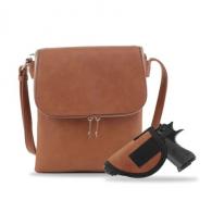 Jessie & James Cheyanne Concealed Carry Crossbody with Lock and Key - Cognac
