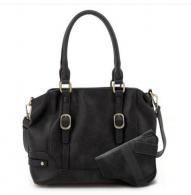 Jessie & James Elena Concealed Carry Lock and Key Satchel - Black