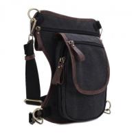 Jessie & James Cougar Canvas Concealed Carry Waist and Leg Bag - Black Jessie & James Cougar Canvas Concealed Carry Waist and Leg Bag - Black