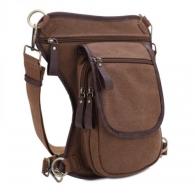 Jessie & James Cougar Canvas Concealed Carry Waist and Leg Bag - Brown