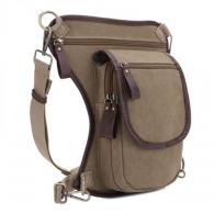 Jessie & James Cougar Canvas Concealed Carry Waist and Leg Bag - Khaki Jessie & James Cougar Canvas Concealed Carry Waist and Leg Bag - Khaki