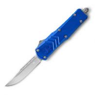 CobraTec Medium FS-X Generation 2 Wharncliff Double Action OTF Knife Blue - MBLUFS-XGEN2DNS