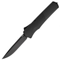 Tekto A5 Spry OTF Black Aluminum Handle Black Drop Point Blade - A5RT6BKS35BK1A1