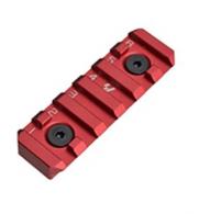 Strike Industries LINK Rail Section 6 Slots KeyMod And M-LOK Aluminum Red - SI-LINK-RS-6-RED