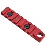 Strike Industries LINK Rail Section 7 Slots QD Mount KeyMod And M-LOK Aluminum Red - SI-Link-RS-7-QD