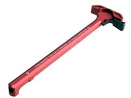 Strike Industries AR-10 Charging Handle w/ Extended Latch - Red - SI-ARCH-EL-308-RED