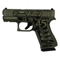 Glock 43x MOS Custom Trump 2024 Crushed Silver Distressed 9mm - PX4350201FRMOST24 Glock 43x MOS Custom Trump 2024 Crushed Silver Distressed 9mm - PX4350201FRMOST24
