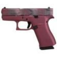Glock 43X 9mm, Dark Pink Frame with Camo Slide, Fixed Sights - 688099405595 Glock 43X 9mm, Dark Pink Frame with Camo Slide, Fixed Sights - 688099405595