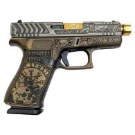 Glock 43X Custom "Viking in Colonial Brown" 9mm Semi Auto Pistol - PX4350201 MODVK