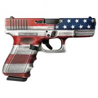 Glock 19 Gen 3 Custom "US Flag - 4 Color" 9mm Semi Auto Pistol - UI1950203 MODCOLFLAG