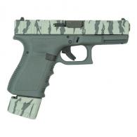Glock 19 Gen 3 Custom "Sniper Grey/Tiger Stripe Extended Mag" Handgun 9mm Luger 17rd Magazine 4" Ported Barrel - UI1950203TSG