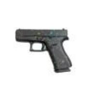 GLOCK 43X 9mm  Multi-Color Pattern, Black Base Frame & Slide - 688099405663