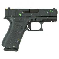 Glock 43X "Multi-Color Paint Splatter" 9mm Semi Auto Pistol - UX4350201FR80SP