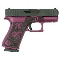 Glock 43X "Paisley Grip" 9mm Semi Auto Pistol - UX4350201FRBCFP Glock 43X "Paisley Grip" 9mm Semi Auto Pistol - UX4350201FRBCFP