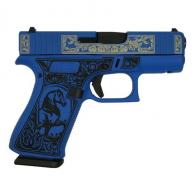 Glock 43X FS 9MM W/Front Rails Glock & Horses Blue - UX4350201FRGHBNS Glock 43X FS 9MM W/Front Rails Glock & Horses Blue - UX4350201FRGHBNS