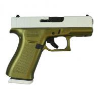 Glock 43X Pegasus White Handgun 9mm Luger 10rd Magazines(2) 3.4" Barrel Accessory Rail USA Made - UX4350201FRPG43X