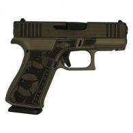 Glock 43X "Revolution" Frame Distressed Colonial Brown Handgun 9mm Luger 10rd Magazines(2) 3.4" Barrel Accessory Rail USA Made - UX4350201FRREV