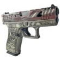 GLOCK 43X 9mm Rising Sun Bushido Custom Engraved Slide - 688099404932 GLOCK 43X 9mm Rising Sun Bushido Custom Engraved Slide - 688099404932