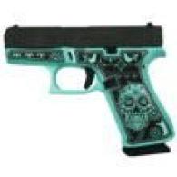 GLOCK 43X 9mm  Sugar Skull Tiffany Glitter Finish, USA Edition - 688099405731