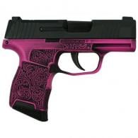 Sig Sauer P365 Exclusive "Pink Filigree" 9mm Semi Auto Pistol - 3659BXR3P 681228FLGR Sig Sauer P365 Exclusive "Pink Filigree" 9mm Semi Auto Pistol - 3659BXR3P 681228FLGR