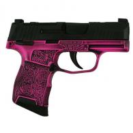 Sig Sauer P365 Exclusive "Pink Filigree" 9mm Semi Auto Pistol - 3659BXR3PMSMODFLGR