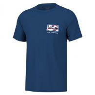 Huk Trophy Flag Short Sleeve Shirt - Set Sail - Medium - H1000499-489-M