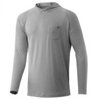 Huk Waypoint Hoodie - Grey - Small - H1200292-020-S