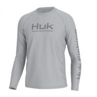 Huk Vented Pursuit Long Sleeve Shirt - Harbor Mist - 2XL - H1200524-034-XXL