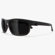 Edge Defiance Safety Glasses Black Frame w/ Smoke Vapor Shield Lens - ZDF116VS