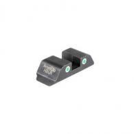 Ameriglo Tritium 2-Dot Rear Handgun Sight for Glock 42/43/43x/48 Green w/ White Front - GL-8430R