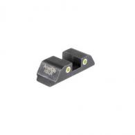 Ameriglo Tritium 2-Dot Rear Handgun Sight for Glock 42/43/43x/48 Yellow w/ White Front - GL-8431R