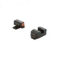 Ameriglo Trooper Tritium Handgun Sight Set for Sig with #6 Front and #8 Rear Green Rear Green w/ Orange Front - SG-817