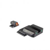 Ameriglo Trooper Tritium Handgun Sight Set for S&W M&P Shield (Excludes EZ) Green Rear Green w/ Orange Front - SW-823 Ameriglo Trooper Tritium Handgun Sight Set for S&W M&P Shield (Excludes EZ) Green Rear Green w/ Orange Front - SW-823
