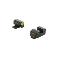 Ameriglo Trooper Tritium Springfield XD Sight Set Green Rear Green w/ Lumigreen Front - XD-819