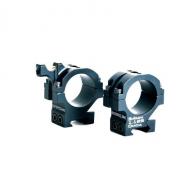 Masterpiece Arms BA Rings 30mm 1.25" Black - RING301250