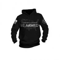 Nine Line NLA E9 Be Armed Hoodie - Black - Small - E9ARMED-H-BLACK-S