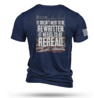 Nine Line Reread Not Rewritten T-Shirt Navy Blue XL