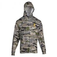 Browning Hooded Long Sleeve Tech Shirt Ovix Camo Medium - 3010863402