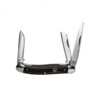 ABKT Cattleman Stockman Cowhand Series Knife 3 Blades Brown - CC0001GBN