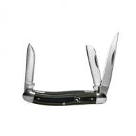 ABKT Cattleman Stockman Cowhand Series Knife 3 Blades Green - CC0001GGN ABKT Cattleman Stockman Cowhand Series Knife 3 Blades Green - CC0001GGN