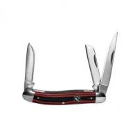 ABKT Cattleman Stockman Cowhand Series Knife 3 Blades Red - CC0001GRD ABKT Cattleman Stockman Cowhand Series Knife 3 Blades Red - CC0001GRD