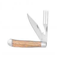 Cattleman Knife Chuckwagon Knife 3.25in Blade & Fork Blade