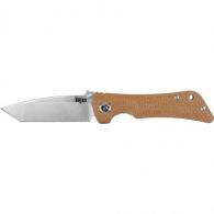 Southern Grind Spider Monkey Folding Knife 3.25 in. Tanto Stain w/ Micarta - SG06050025