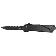 Southern Grind Arachnid OTF Knife 3.2 in  Drop Point Black w/Black - SG12030120