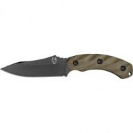 Southern Grind Jackal Fixed Blade Knife 4.75 in. Black PVD w/ OD Green Hand - SG05070203-01