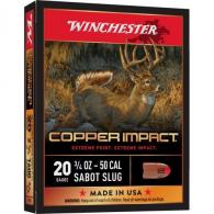 Winchester Copper Impact Sabot Slug 20 ga. 2.75in. 3/4oz. 5 rd. - X20CLF Winchester Copper Impact Sabot Slug 20 ga. 2.75in. 3/4oz. 5 rd. - X20CLF